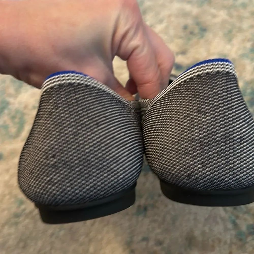 NWOT Rothy’s Birdseye Cloud Gray Round Toe Flats size 7.5 - Picture 4 of 6
